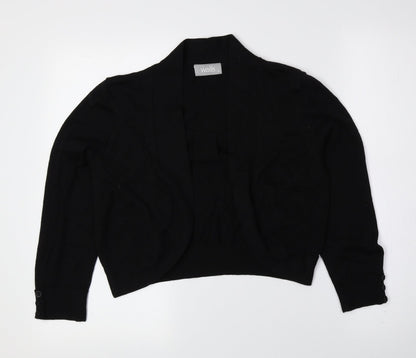 Womens UK Size M Wallis Black Cardigan Jumper