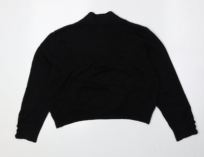 Womens UK Size M Wallis Black Cardigan Jumper
