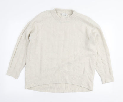 Womens UK Size M L.O.G.G Ivory Pullover Jumper