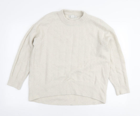 Womens UK Size M L.O.G.G Ivory Pullover Jumper