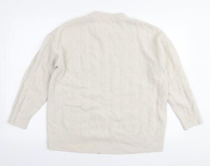 Womens UK Size M L.O.G.G Ivory Pullover Jumper