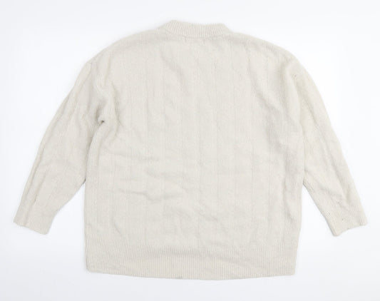 Womens UK Size M L.O.G.G Ivory Pullover Jumper