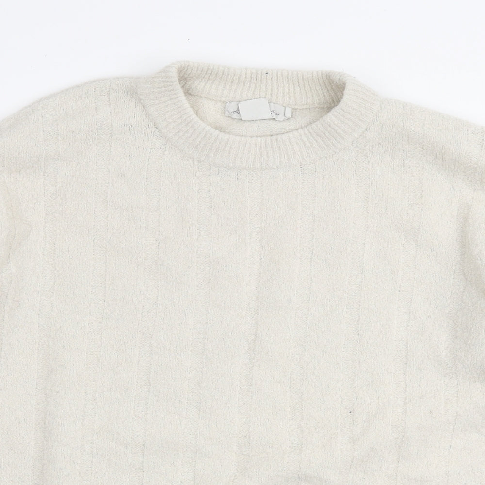 Womens UK Size M L.O.G.G Ivory Pullover Jumper