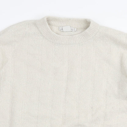 Womens UK Size M L.O.G.G Ivory Pullover Jumper