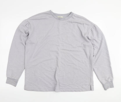 George Womens Grey Cotton Pullover Sweatshirt Size M Pullover