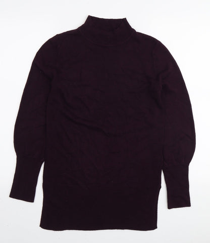 Womens UK Size S Marks and Spencer Purple Pullover Jumper