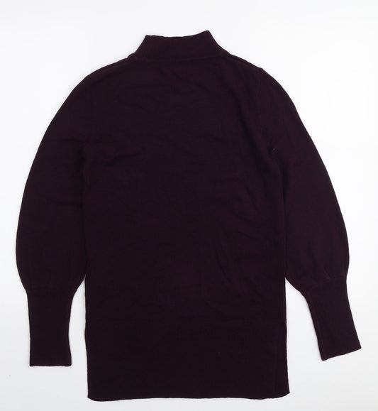 Womens UK Size S Marks and Spencer Purple Pullover Jumper