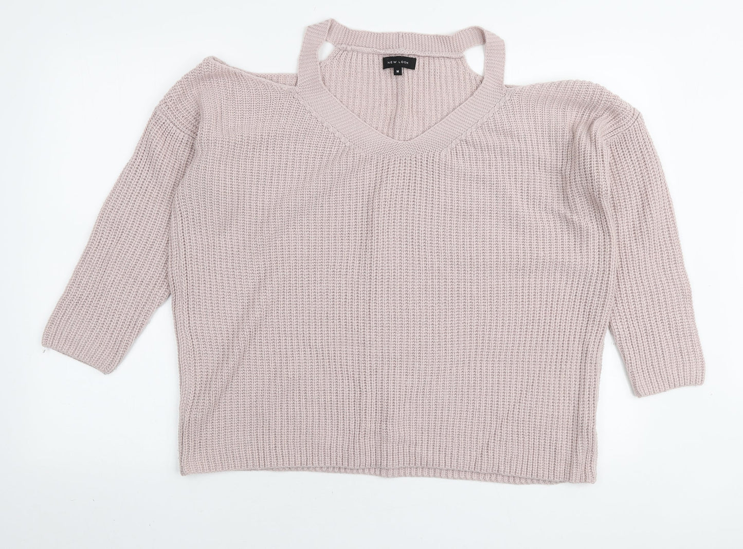 Womens UK Size M New Look Pink Pullover Jumper