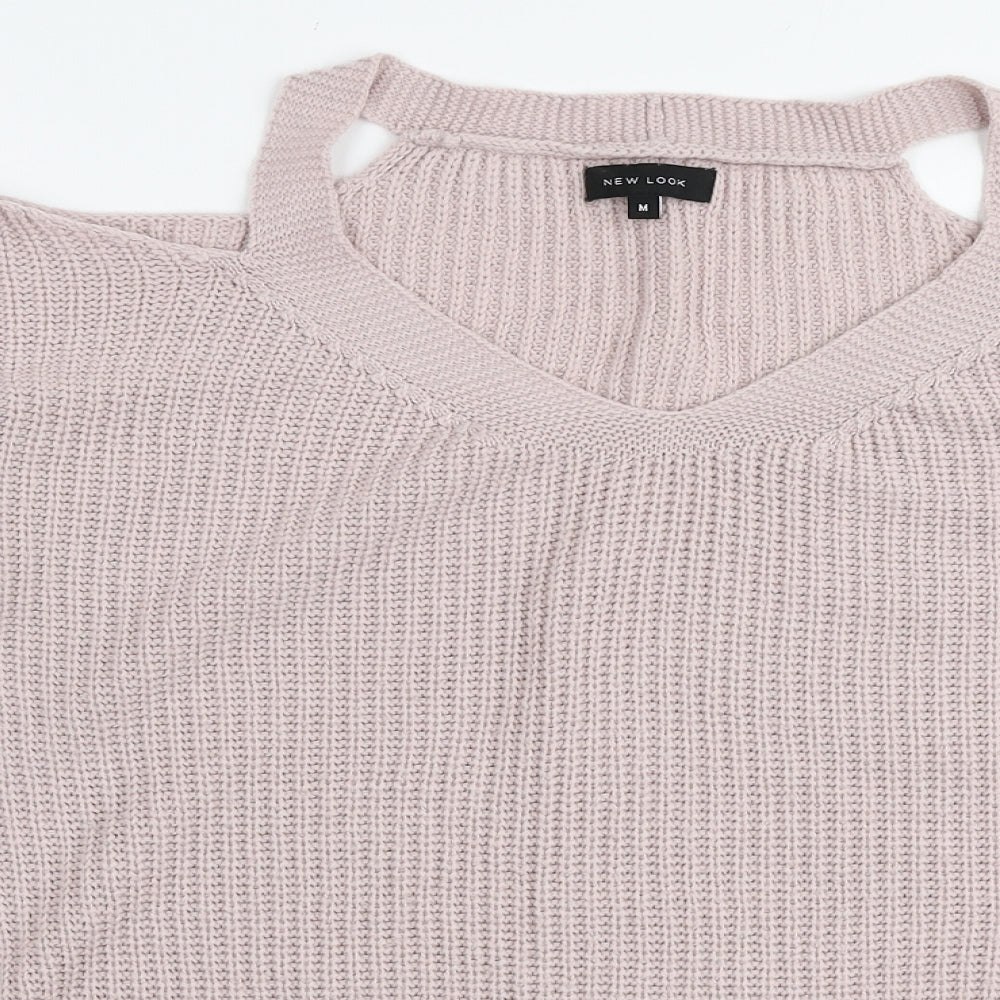 Womens UK Size M New Look Pink Pullover Jumper
