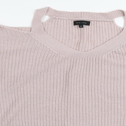 Womens UK Size M New Look Pink Pullover Jumper