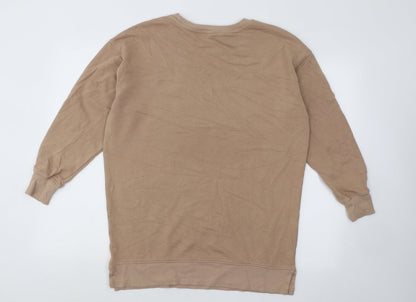 Nutmeg Womens Brown Cotton Pullover Sweatshirt Size 8 Pullover