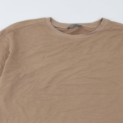Nutmeg Womens Brown Cotton Pullover Sweatshirt Size 8 Pullover