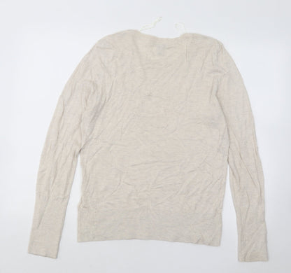 Womens UK Size L H&M Beige Pullover Jumper