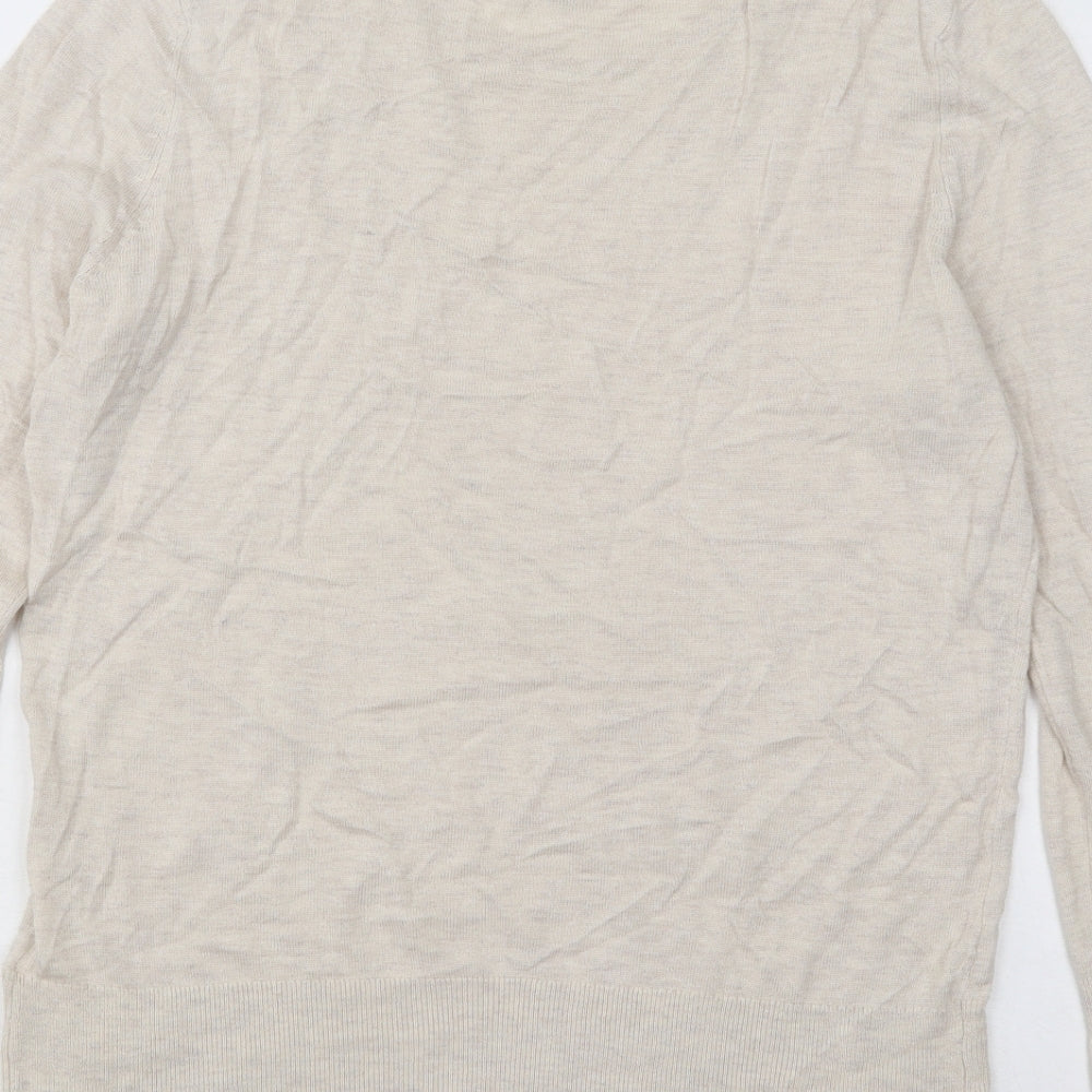 Womens UK Size L H&M Beige Pullover Jumper