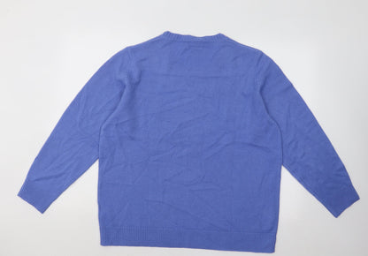 Womens UK Size  Afibel Blue Pullover Jumper