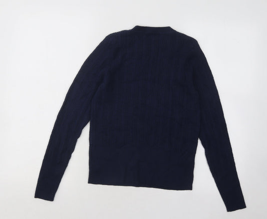 Womens UK Size 12 Marks and Spencer Blue Pullover Jumper
