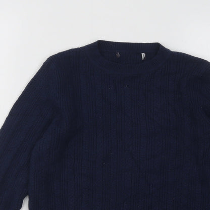 Womens UK Size 12 Marks and Spencer Blue Pullover Jumper