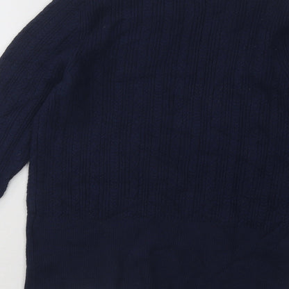 Womens UK Size 12 Marks and Spencer Blue Pullover Jumper