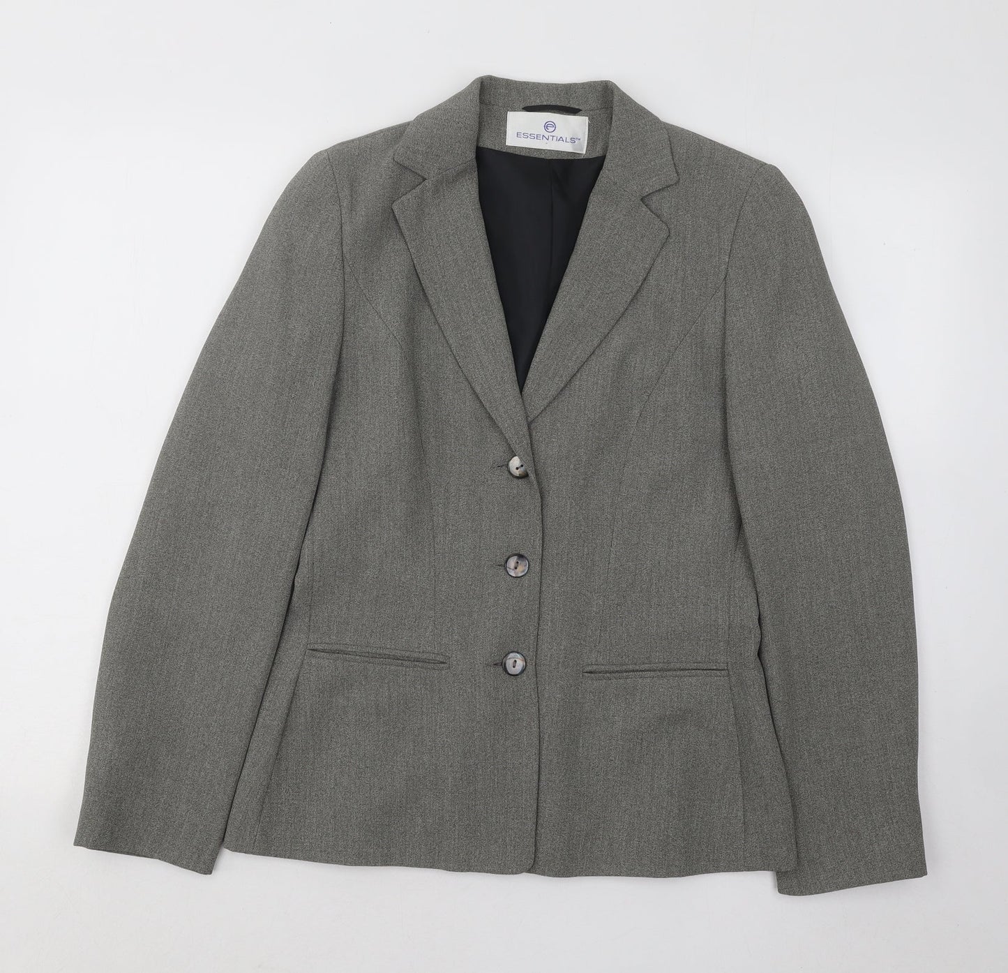 Womens UK Size 10 Essentials Grey Jacket