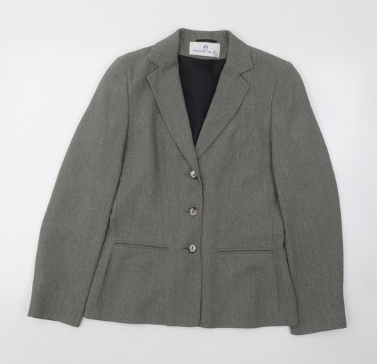 Womens UK Size 10 Essentials Grey Jacket