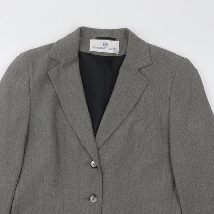 Womens UK Size 10 Essentials Grey Jacket