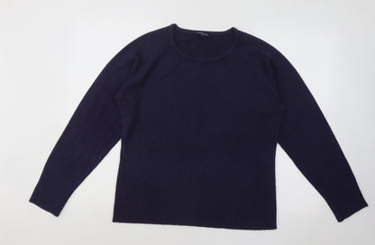 Womens UK Size L Sarah Hamilton Blue Pullover Jumper