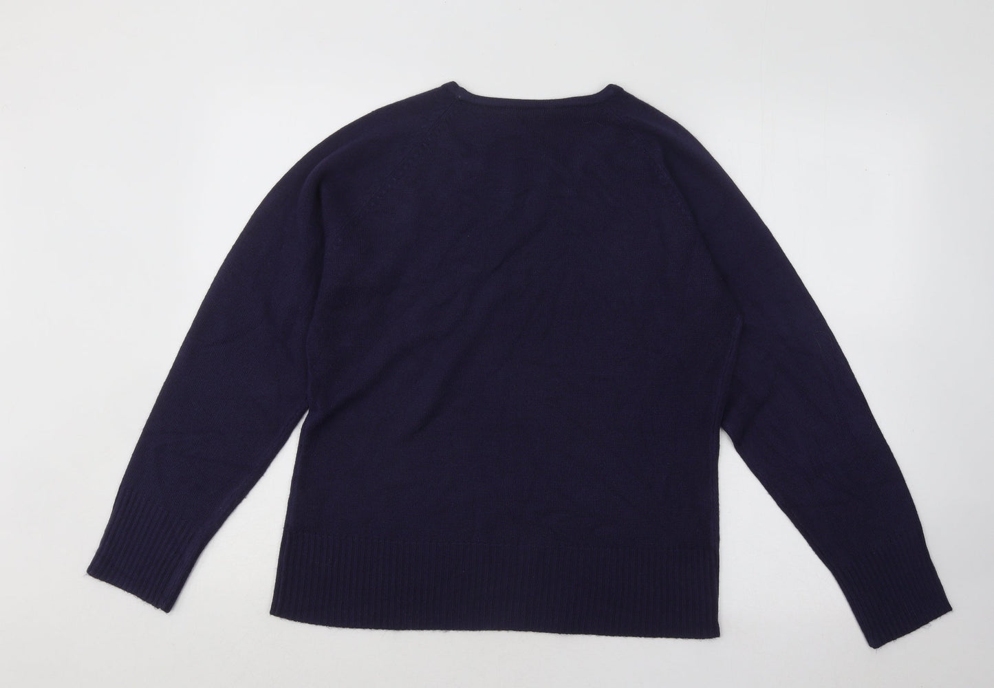Womens UK Size L Sarah Hamilton Blue Pullover Jumper