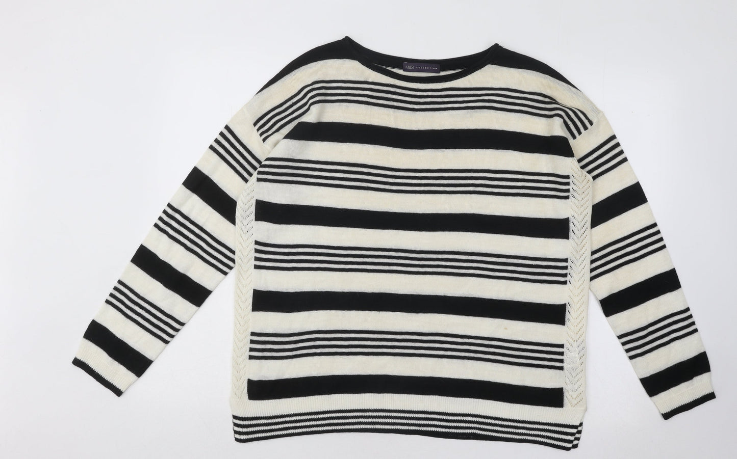 Womens UK Size 14 Marks and Spencer Black Pullover Jumper