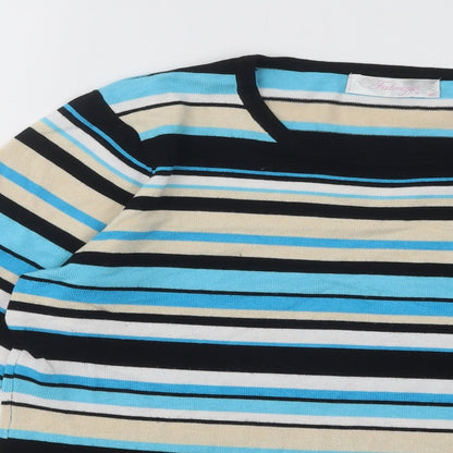 Womens UK Size M Fabrizio Multicoloured Pullover Jumper