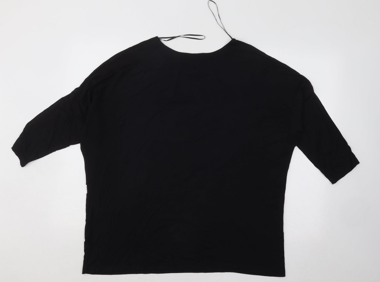 Select Womens Black Boat Neck Viscose Pullover Jumper Size 12 - Paris