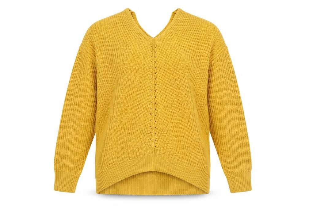 Womens UK Size S New Look Yellow Pullover Jumper
