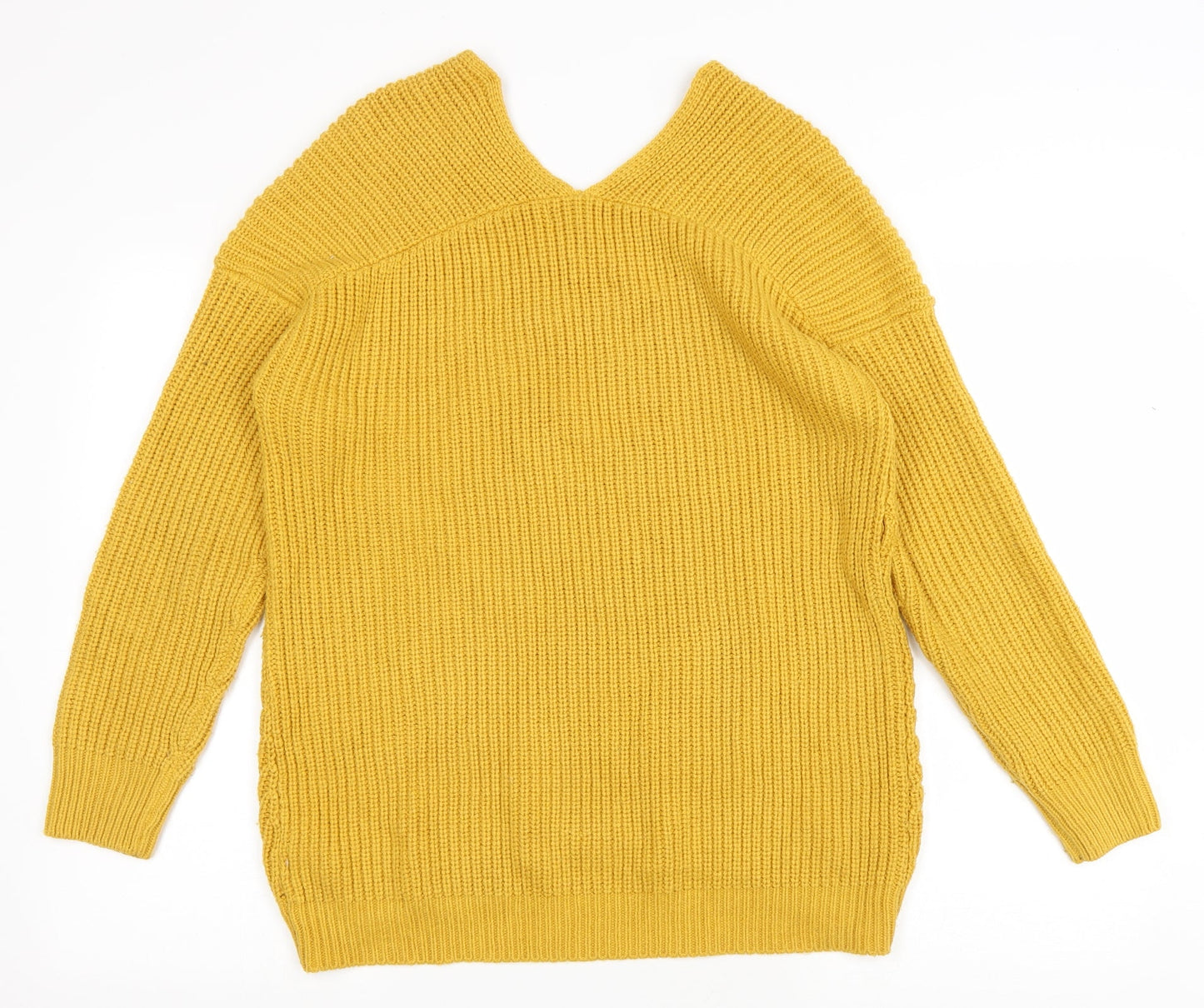 Womens UK Size S New Look Yellow Pullover Jumper