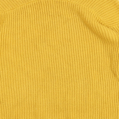 Womens UK Size S New Look Yellow Pullover Jumper