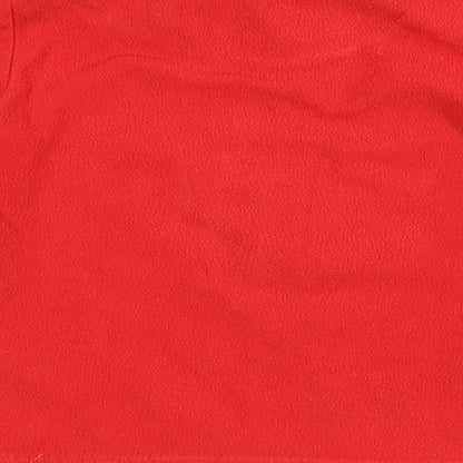 Primark Boys Red Polyester Basic T-Shirt Size 18-24 Months Round Neck Pullover - Ninja Dino