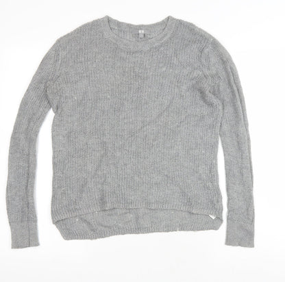 Womens UK Size L Preworn Grey Pullover Jumper
