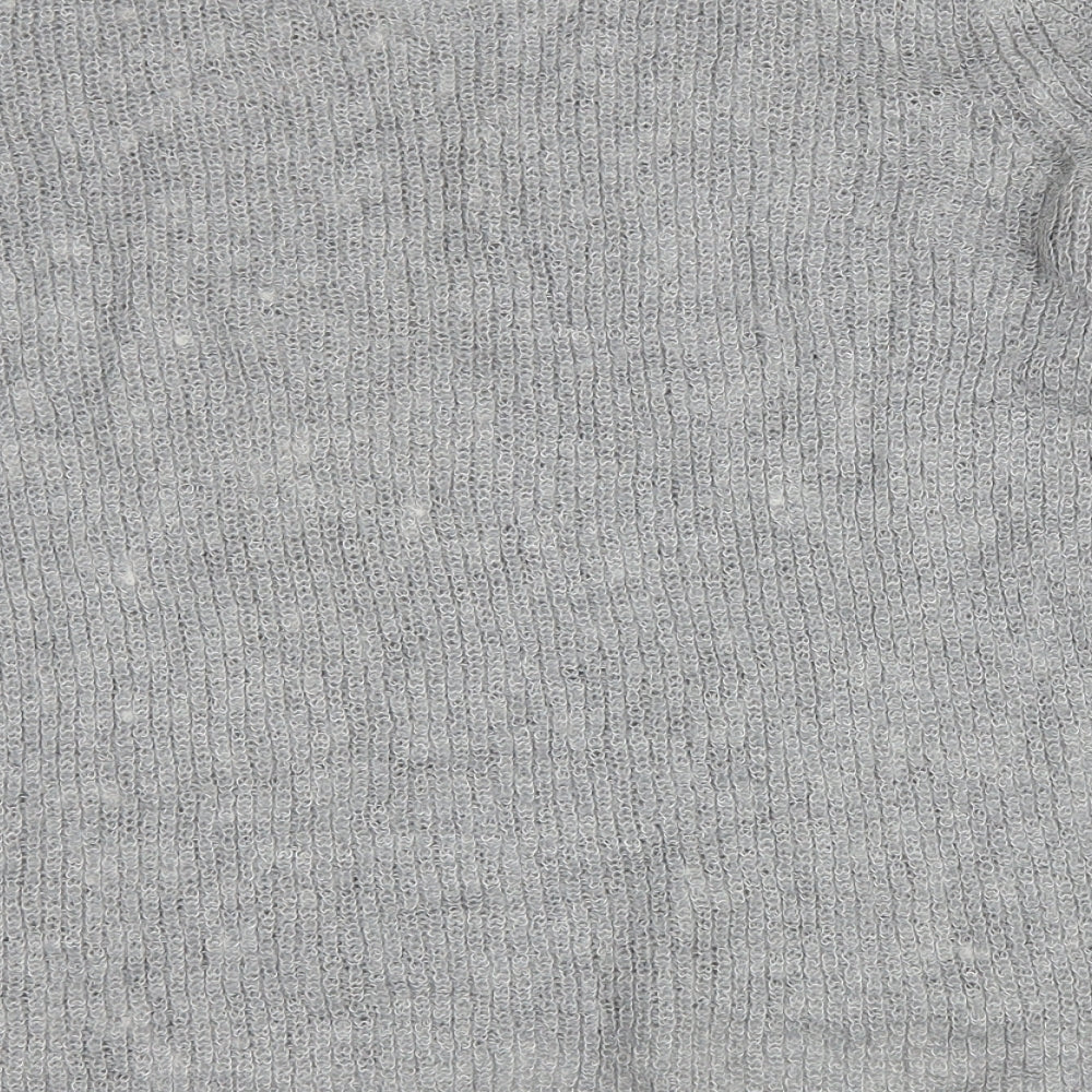 Womens UK Size L Preworn Grey Pullover Jumper
