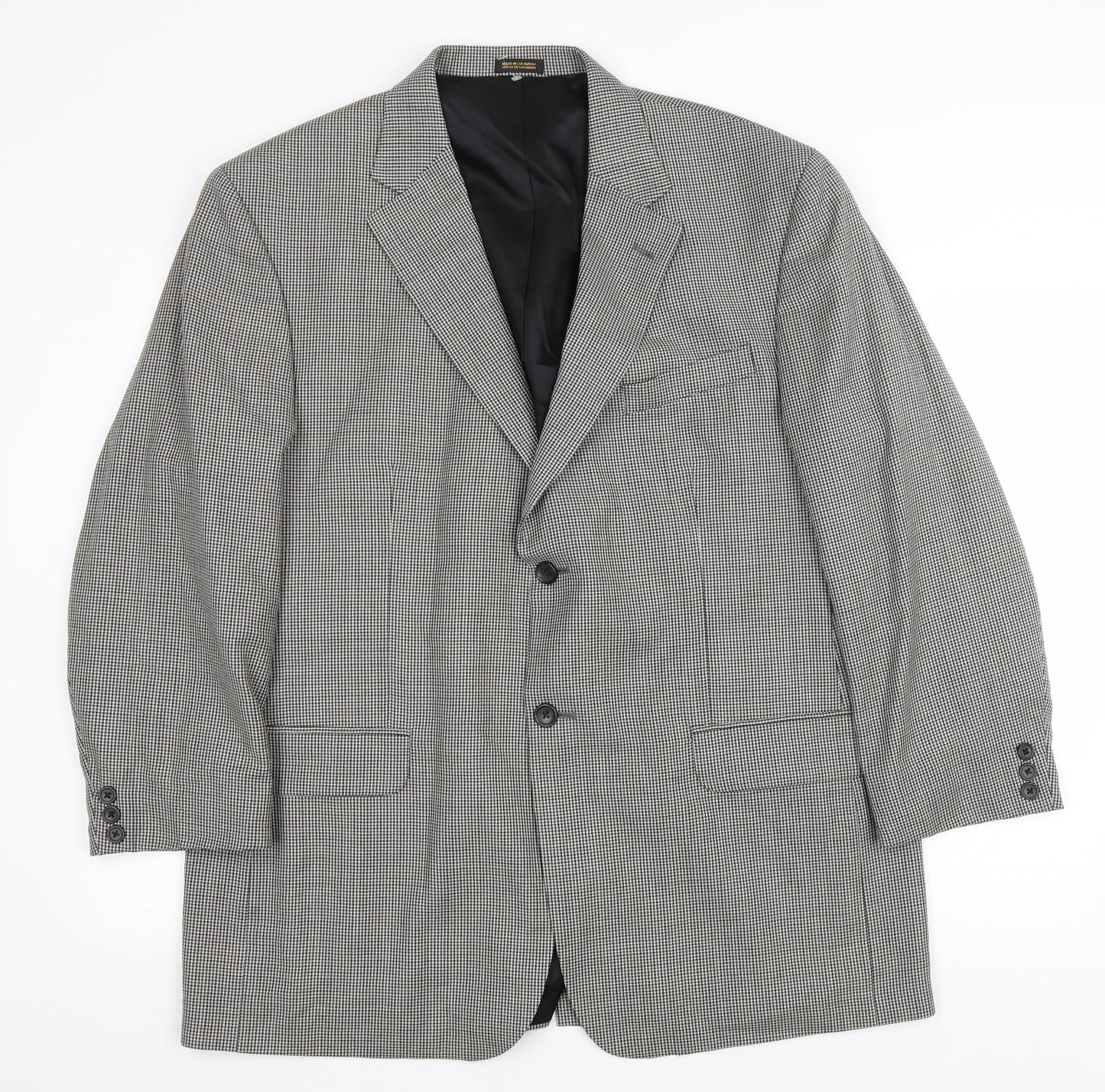 Stafford Mens Multicoloured Houndstooth Polyester Jacket Blazer Size 42