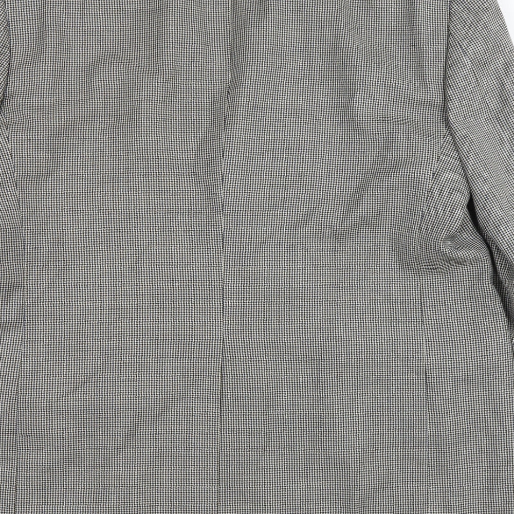 Stafford Mens Multicoloured Houndstooth Polyester Jacket Blazer Size 42