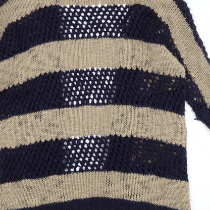 Womens UK Size 12 Internacionale Blue Cardigan Jumper