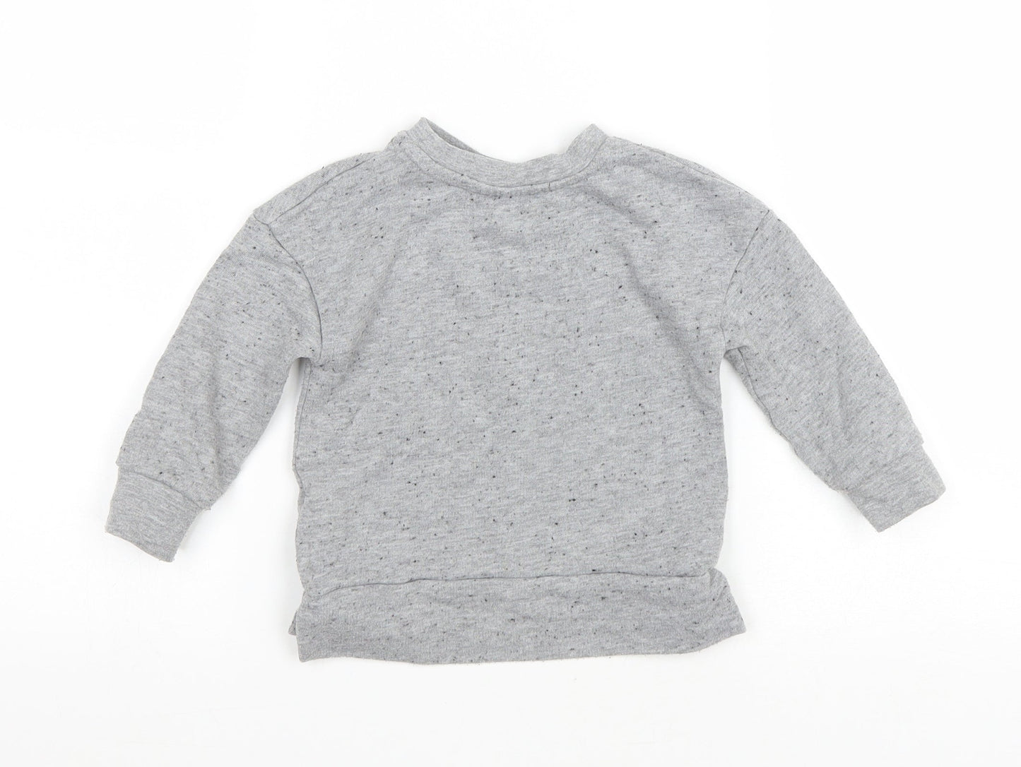 George Baby Grey Polyester Pullover T-Shirt Size 12-18 Months Round Neck Pullover - Not now. Maybe Tomorrow