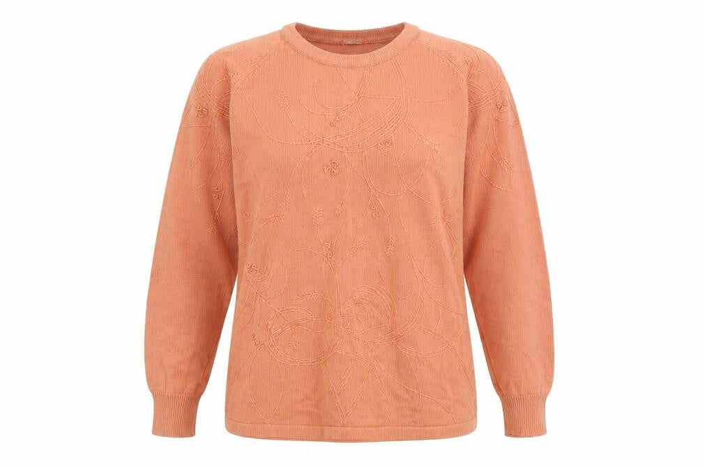 Womens UK Size S Country Casuals Orange Pullover Jumper