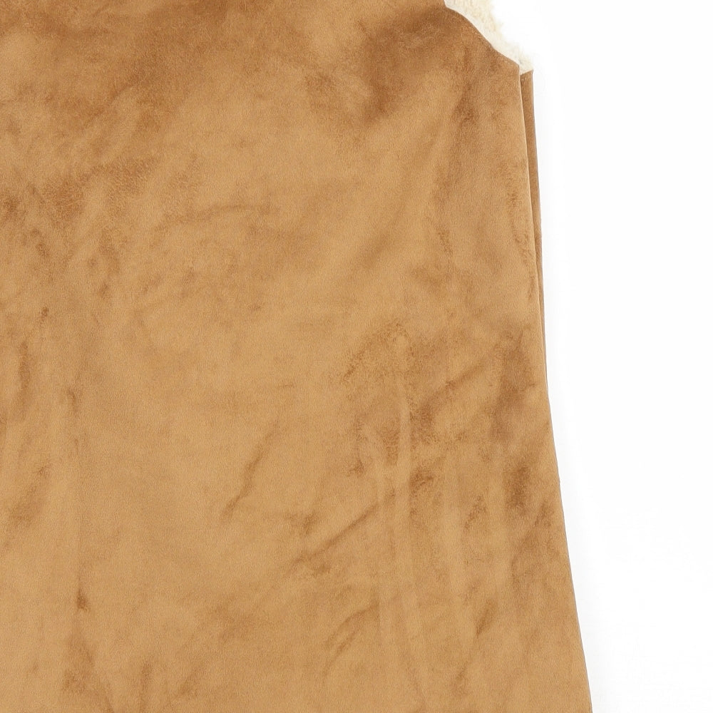 George Womens Brown Jacket Size 12 Tie