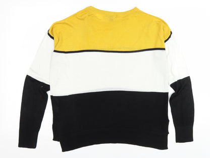 Womens UK Size S New Look Multicoloured Pullover Jumper