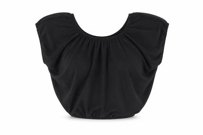 Womens UK Size 6 Primark Black Cropped T-Shirt