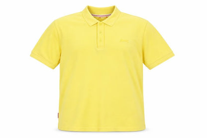 Slazenger Mens Yellow Polyester Polo Size L Collared Button