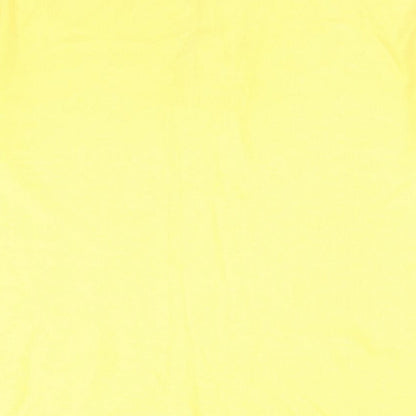 Slazenger Mens Yellow Polyester Polo Size L Collared Button