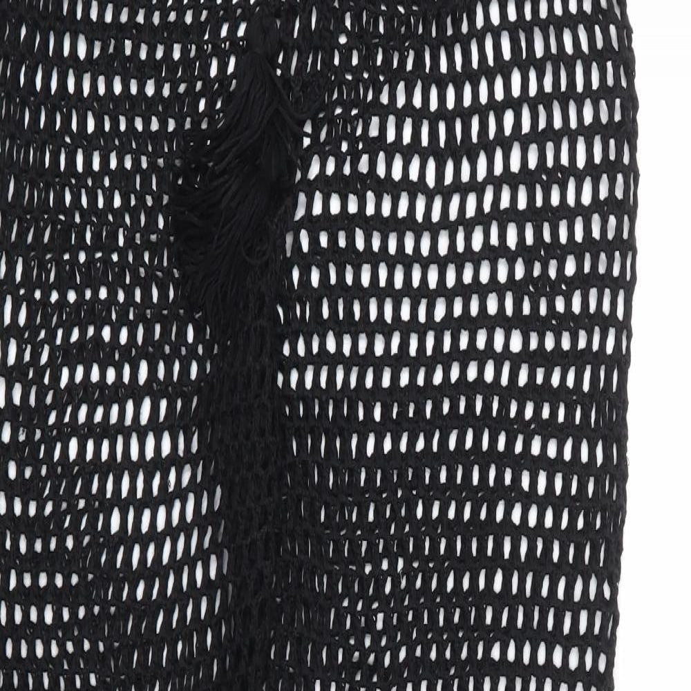 Womens UK Size L Preworn Regular Fit  Black Trousers