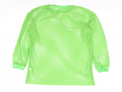 Preworn Womens Green Polyester Pullover Sweatshirt Size 2XL Pullover