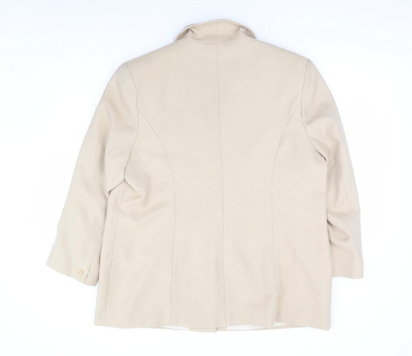 Bonmarché Womens Beige Polyester Jacket Suit Jacket Size 20