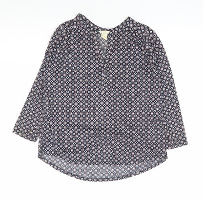 Womens UK Size S H&M Blue Basic Blouse